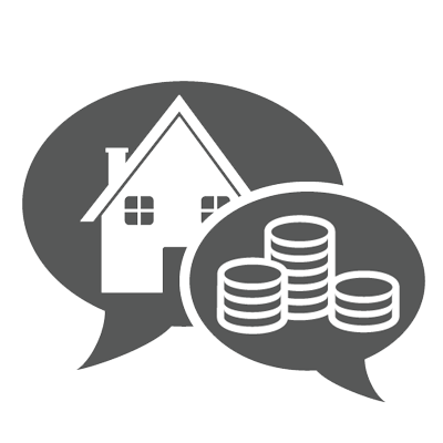 investment property communication icon