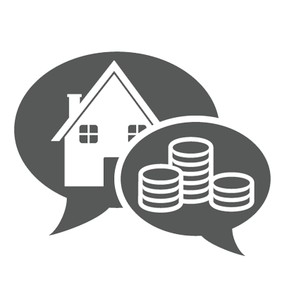 investment property communication icon